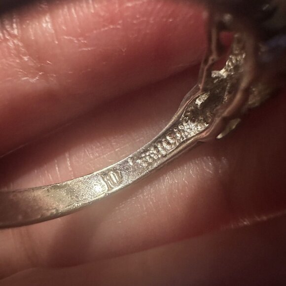 VTG Jay King DTR Sterling 925‎ Black Spinel Ring Size 7 Oval Shape 2.7g - Picture 11 of 11